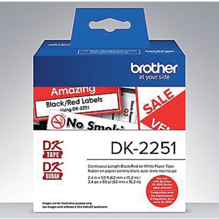 Brother DK 22251 Mærkater fortløbende papir (6,2 cm x 15,24 m) 1rulle(r)